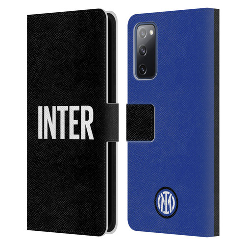 Fc Internazionale Milano Badge Inter Milano Logo Leather Book Wallet Case Cover For Samsung Galaxy S20 FE / 5G