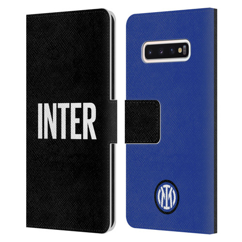 Fc Internazionale Milano Badge Inter Milano Logo Leather Book Wallet Case Cover For Samsung Galaxy S10