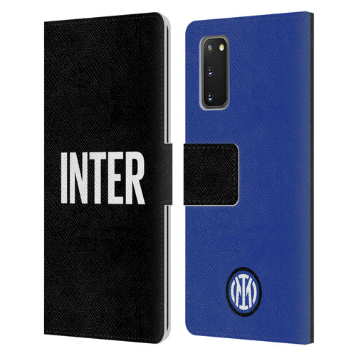 Fc Internazionale Milano Badge Inter Milano Logo Leather Book Wallet Case Cover For Samsung Galaxy S20 / S20 5G