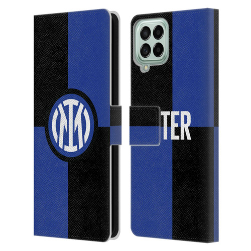 Fc Internazionale Milano Badge Flag Leather Book Wallet Case Cover For Samsung Galaxy M33 (2022)