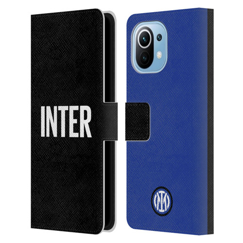 Fc Internazionale Milano Badge Inter Milano Logo Leather Book Wallet Case Cover For Xiaomi Mi 11