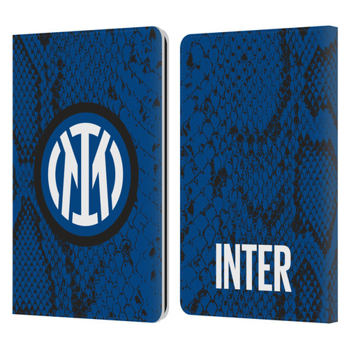 Fc Internazionale Milano Patterns Snake Leather Book Wallet Case Cover For Amazon Kindle Paperwhite 1 / 2 / 3
