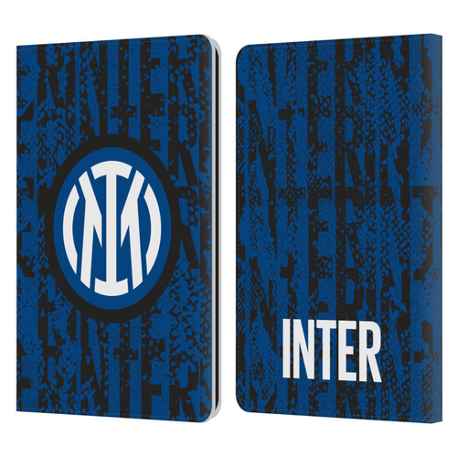 Fc Internazionale Milano Patterns Snake Wordmark Leather Book Wallet Case Cover For Amazon Kindle Paperwhite 1 / 2 / 3