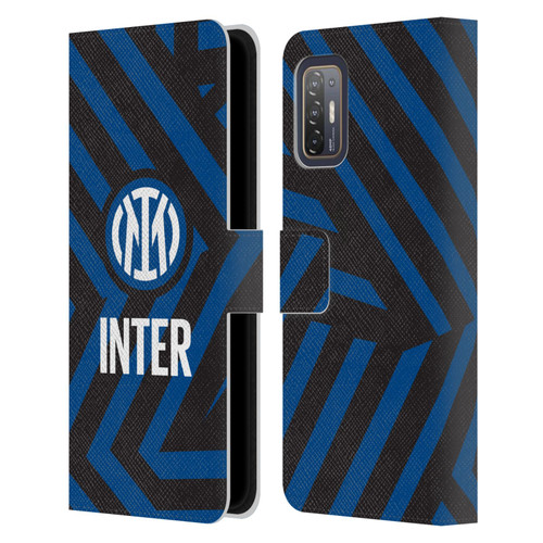 Fc Internazionale Milano Patterns Abstract 1 Leather Book Wallet Case Cover For HTC Desire 21 Pro 5G