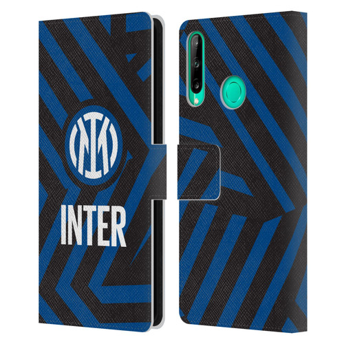 Fc Internazionale Milano Patterns Abstract 1 Leather Book Wallet Case Cover For Huawei P40 lite E