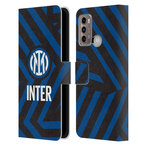 Fc Internazionale Milano Patterns Abstract 1 Leather Book Wallet Case Cover For Motorola Moto G60 / Moto G40 Fusion