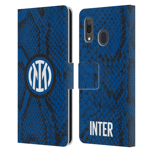 Fc Internazionale Milano Patterns Snake Leather Book Wallet Case Cover For Samsung Galaxy A33 5G (2022)