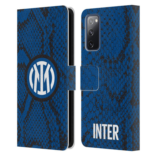 Fc Internazionale Milano Patterns Snake Leather Book Wallet Case Cover For Samsung Galaxy S20 FE / 5G