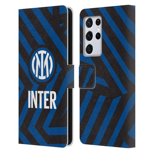 Fc Internazionale Milano Patterns Abstract 1 Leather Book Wallet Case Cover For Samsung Galaxy S21 Ultra 5G