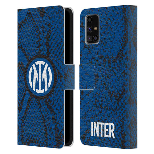 Fc Internazionale Milano Patterns Snake Leather Book Wallet Case Cover For Samsung Galaxy M31s (2020)