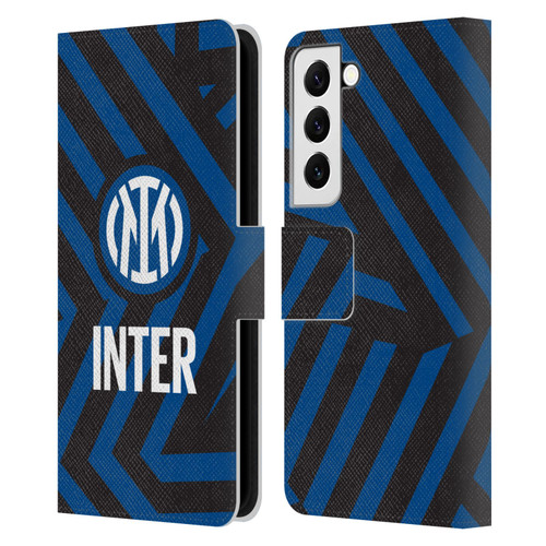 Fc Internazionale Milano Patterns Abstract 1 Leather Book Wallet Case Cover For Samsung Galaxy S22 5G