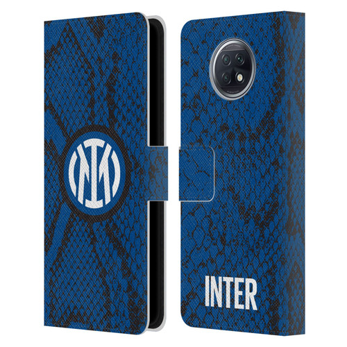 Fc Internazionale Milano Patterns Snake Leather Book Wallet Case Cover For Xiaomi Redmi Note 9T 5G