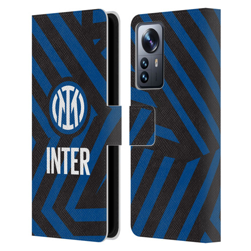 Fc Internazionale Milano Patterns Abstract 1 Leather Book Wallet Case Cover For Xiaomi 12 Pro