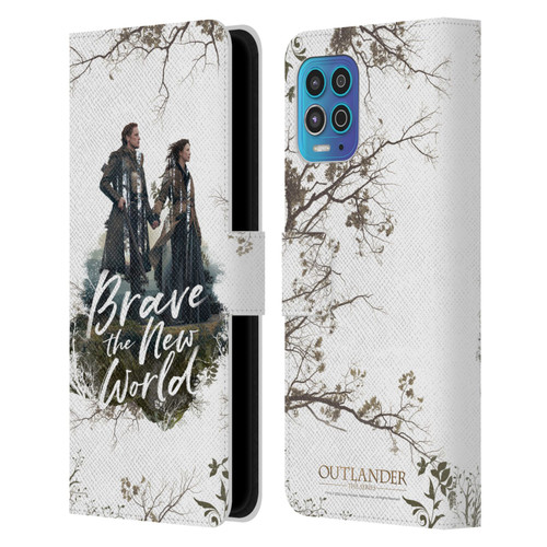 Outlander Composed Graphics Brave The New World Leather Book Wallet Case Cover For Motorola Moto G100