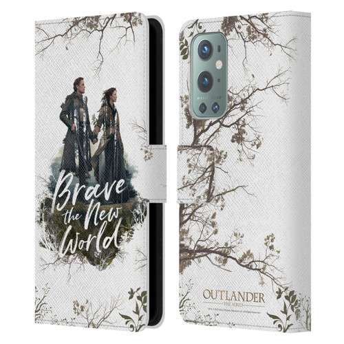 Outlander Composed Graphics Brave The New World Leather Book Wallet Case Cover For OnePlus 9