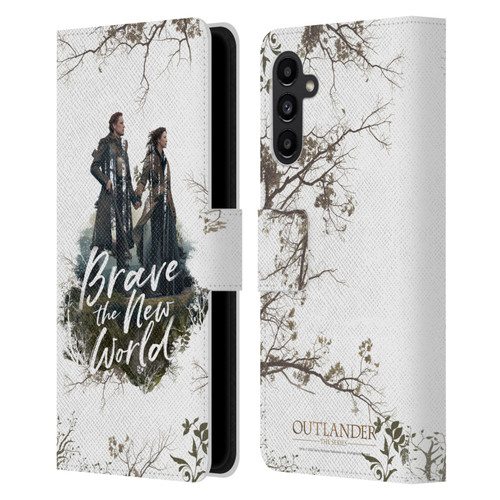 Outlander Composed Graphics Brave The New World Leather Book Wallet Case Cover For Samsung Galaxy A13 5G (2021)