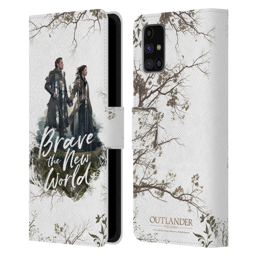 Outlander Composed Graphics Brave The New World Leather Book Wallet Case Cover For Samsung Galaxy M31s (2020)