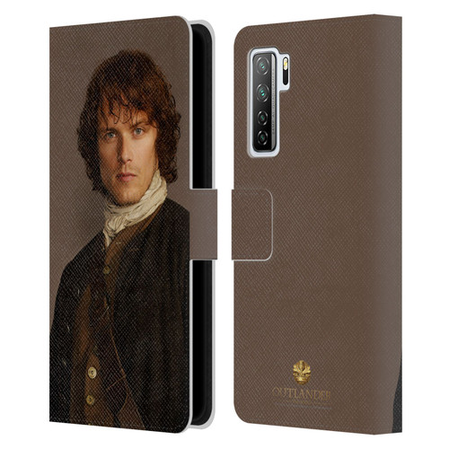 Outlander Characters Jamie Traditional Leather Book Wallet Case Cover For Huawei Nova 7 SE/P40 Lite 5G