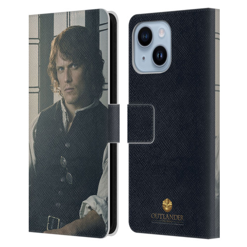 Outlander Characters Jamie Fraser Leather Book Wallet Case Cover For Apple iPhone 14 Plus