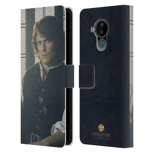 Outlander Characters Jamie Fraser Leather Book Wallet Case Cover For Nokia C30