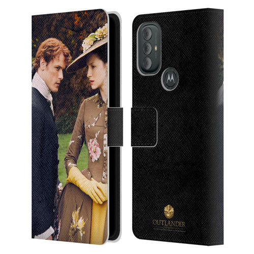 Outlander Characters Jamie And Claire Leather Book Wallet Case Cover For Motorola Moto G10 / Moto G20 / Moto G30