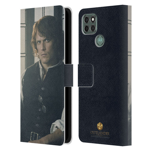 Outlander Characters Jamie Fraser Leather Book Wallet Case Cover For Motorola Moto G9 Power