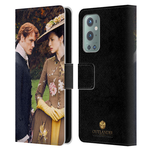 Outlander Characters Jamie And Claire Leather Book Wallet Case Cover For OnePlus 9