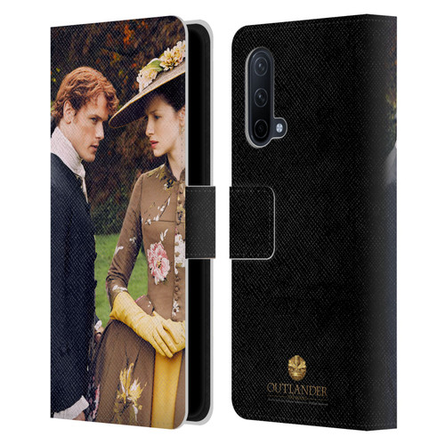 Outlander Characters Jamie And Claire Leather Book Wallet Case Cover For OnePlus Nord CE 5G