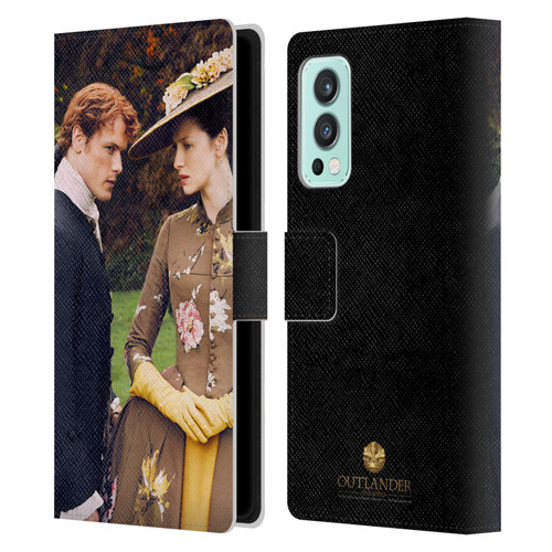 Outlander Characters Jamie And Claire Leather Book Wallet Case Cover For OnePlus Nord 2 5G