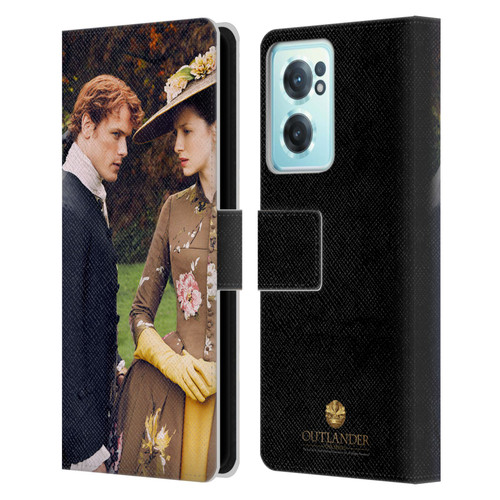 Outlander Characters Jamie And Claire Leather Book Wallet Case Cover For OnePlus Nord CE 2 5G