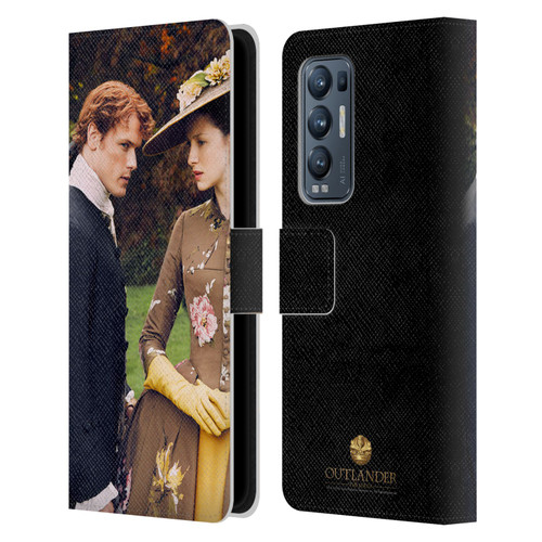 Outlander Characters Jamie And Claire Leather Book Wallet Case Cover For OPPO Find X3 Neo / Reno5 Pro+ 5G