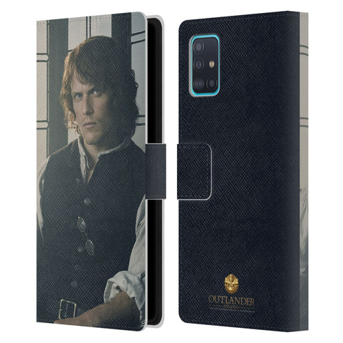 Outlander Characters Jamie Fraser Leather Book Wallet Case Cover For Samsung Galaxy A51 (2019)