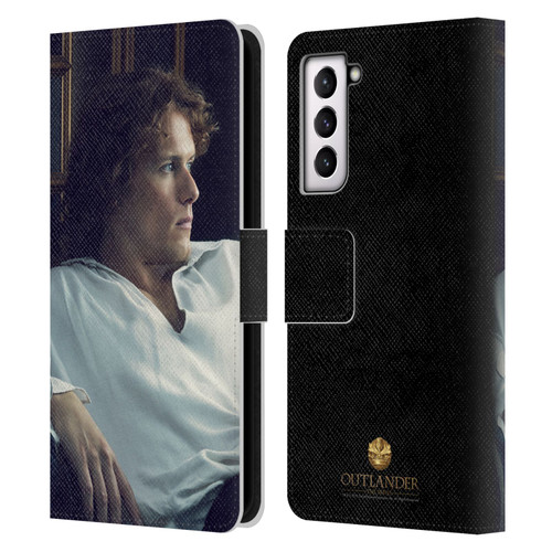 Outlander Characters Jamie White Shirt Leather Book Wallet Case Cover For Samsung Galaxy S21 5G