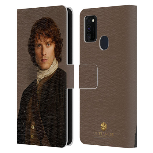 Outlander Characters Jamie Traditional Leather Book Wallet Case Cover For Samsung Galaxy M30s (2019)/M21 (2020)