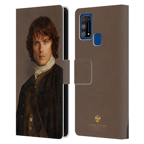 Outlander Characters Jamie Traditional Leather Book Wallet Case Cover For Samsung Galaxy M31 (2020)