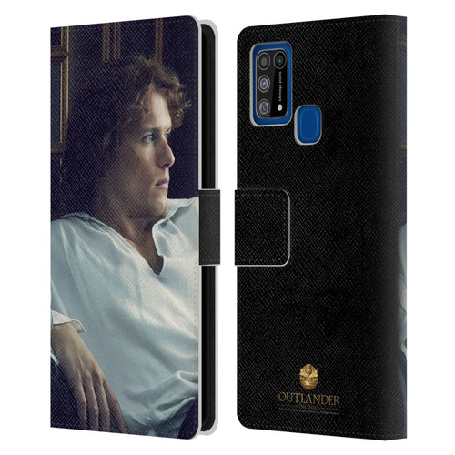 Outlander Characters Jamie White Shirt Leather Book Wallet Case Cover For Samsung Galaxy M31 (2020)