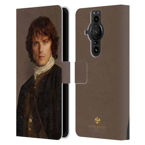 Outlander Characters Jamie Traditional Leather Book Wallet Case Cover For Sony Xperia Pro-I