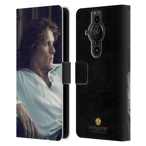 Outlander Characters Jamie White Shirt Leather Book Wallet Case Cover For Sony Xperia Pro-I