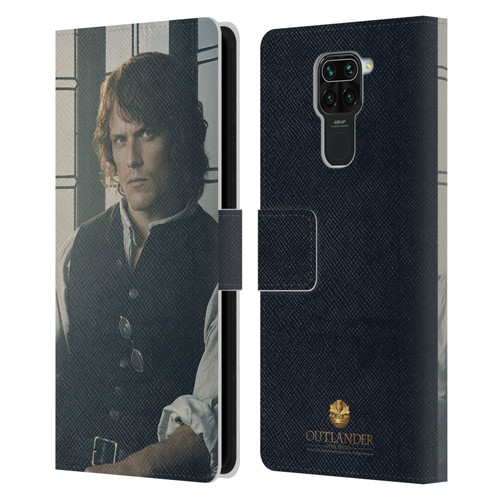 Outlander Characters Jamie Fraser Leather Book Wallet Case Cover For Xiaomi Redmi Note 9 / Redmi 10X 4G