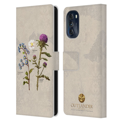 Outlander Graphics Flowers Leather Book Wallet Case Cover For Motorola Moto G (2022)