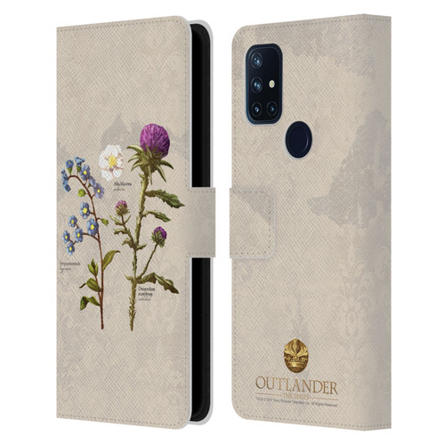 Outlander Graphics Flowers Leather Book Wallet Case Cover For OnePlus Nord N10 5G