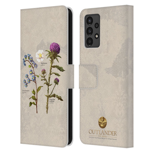 Outlander Graphics Flowers Leather Book Wallet Case Cover For Samsung Galaxy A13 (2022)