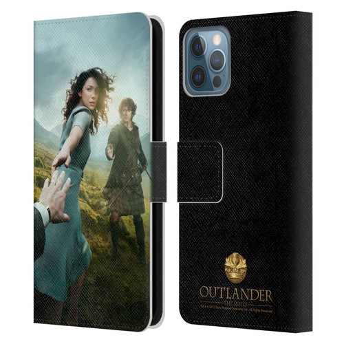 Outlander Key Art Season 1 Poster Leather Book Wallet Case Cover For Apple iPhone 12 / iPhone 12 Pro