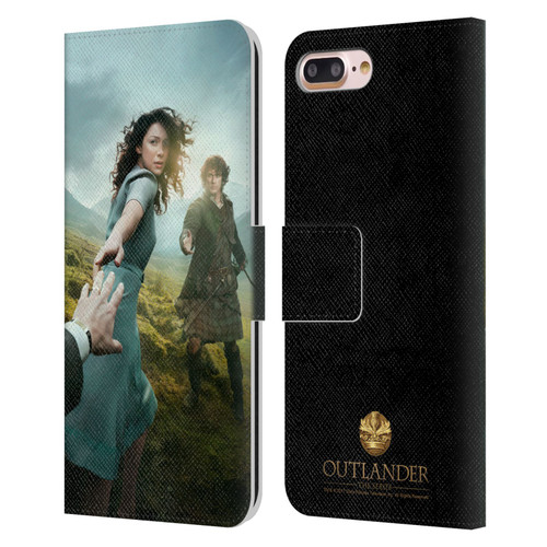 Outlander Key Art Season 1 Poster Leather Book Wallet Case Cover For Apple iPhone 7 Plus / iPhone 8 Plus