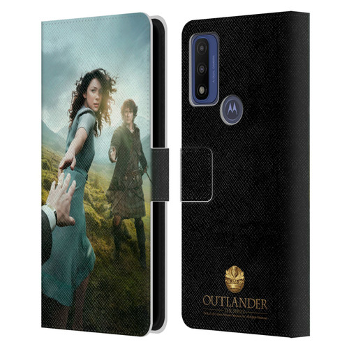 Outlander Key Art Season 1 Poster Leather Book Wallet Case Cover For Motorola G Pure