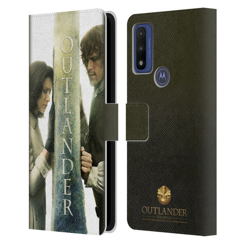 Outlander Key Art Season 3 Poster Leather Book Wallet Case Cover For Motorola G Pure
