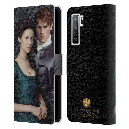 Outlander Portraits Claire & Jamie Leather Book Wallet Case Cover For Huawei Nova 7 SE/P40 Lite 5G