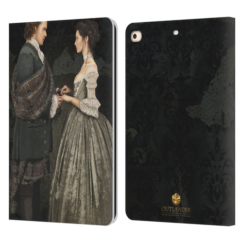 Outlander Portraits Claire & Jamie Painting Leather Book Wallet Case Cover For Apple iPad 9.7 2017 / iPad 9.7 2018