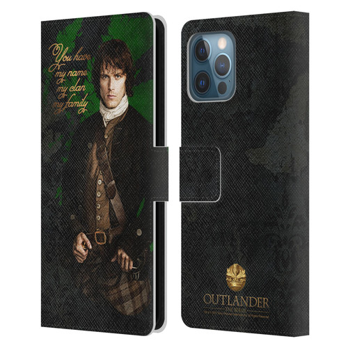 Outlander Portraits Jamie Leather Book Wallet Case Cover For Apple iPhone 12 Pro Max