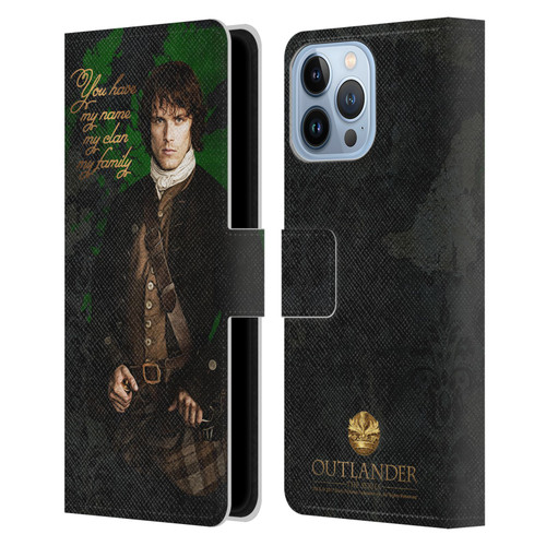 Outlander Portraits Jamie Leather Book Wallet Case Cover For Apple iPhone 13 Pro Max